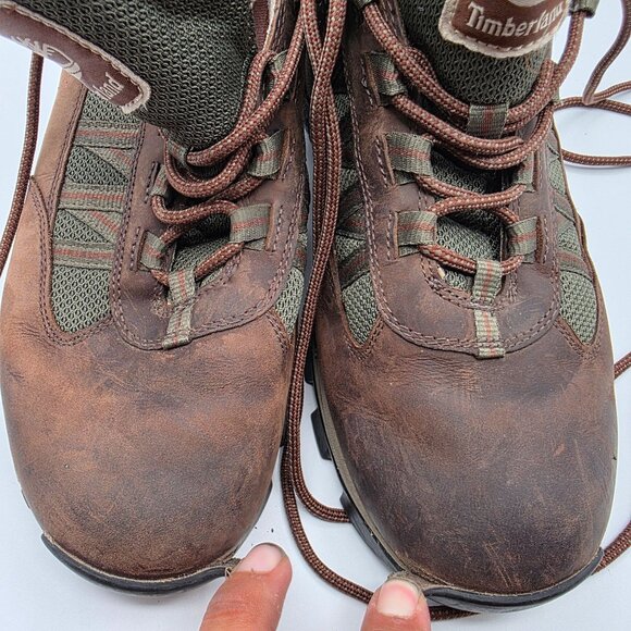 Timberland Mt. Maddsen Lite Mid Mens Size 10 Brown Boots Outdoors Casual Walking - Picture 8 of 13